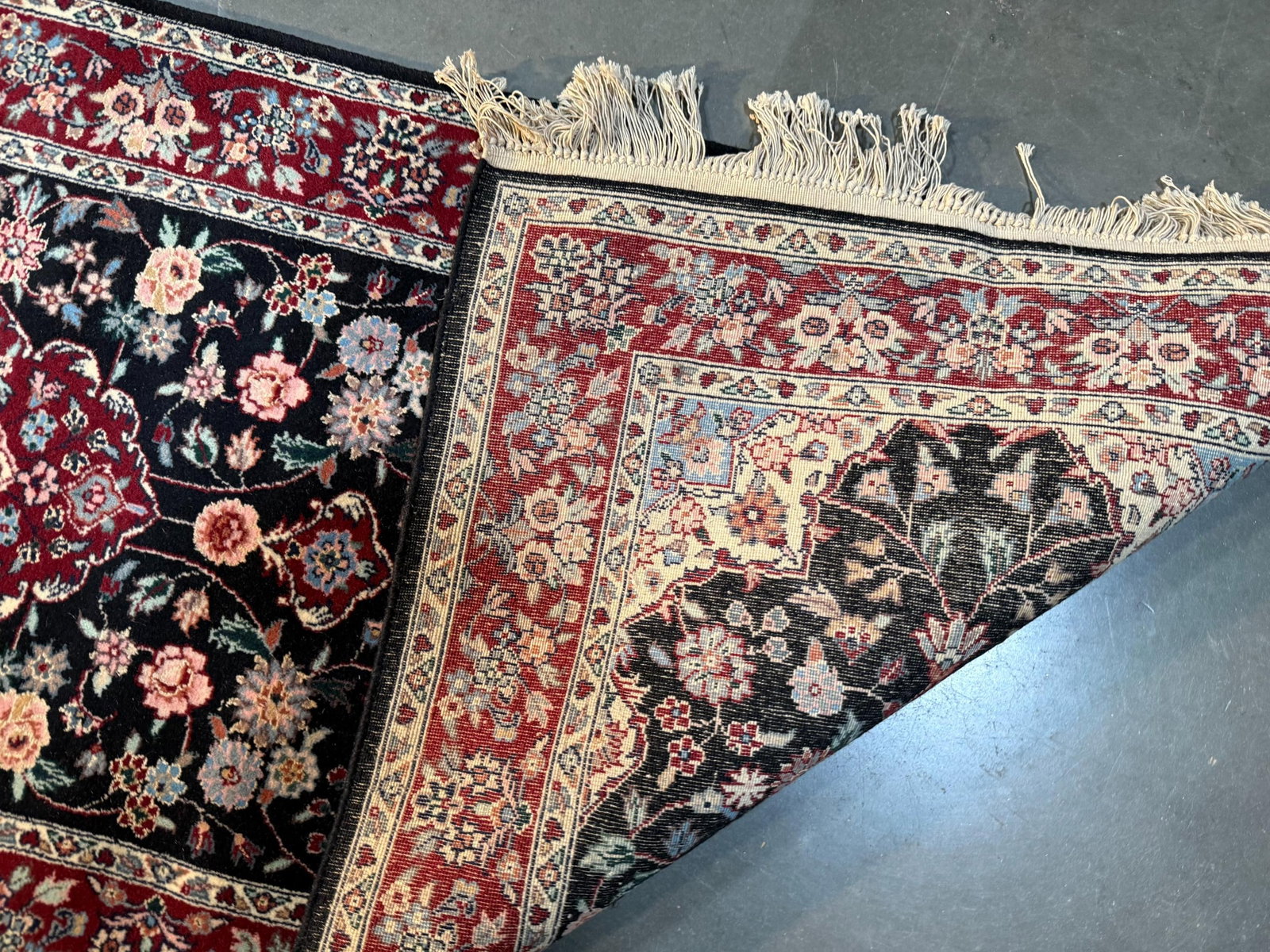 Fine Silk&Wool Tabriz Runner 2.6x10' - 9