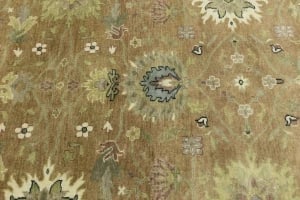 Light Rust Floral 6x9 Osh Chobi Oriental Rug - 10