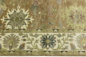 Light Rust Floral 6x9 Osh Chobi Oriental Rug - 11