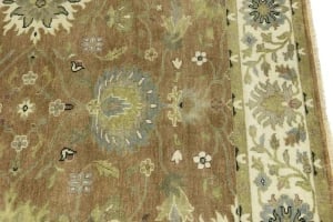 Light Rust Floral 6x9 Osh Chobi Oriental Rug - 12
