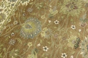 Light Rust Floral 6x9 Osh Chobi Oriental Rug - 13