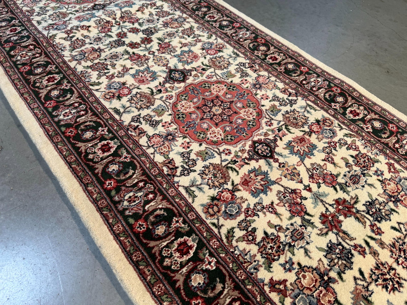 Fine Silk&Wool Tabriz Runner 2.6x12' - 4