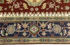 Rusty Red Geometric 9X12 Heriz Serapi Oriental Rug - 12