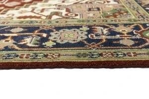 Rusty Red Geometric 9X12 Heriz Serapi Oriental Rug - 16