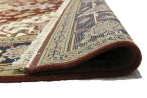 Rusty Red Geometric 9X12 Heriz Serapi Oriental Rug - 17