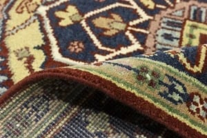 Rusty Red Geometric 9X12 Heriz Serapi Oriental Rug - 18