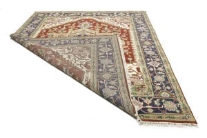 Rusty Red Geometric 9X12 Heriz Serapi Oriental Rug - 19