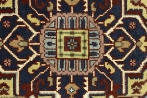 Rusty Red Geometric 9X12 Heriz Serapi Oriental Rug - 9