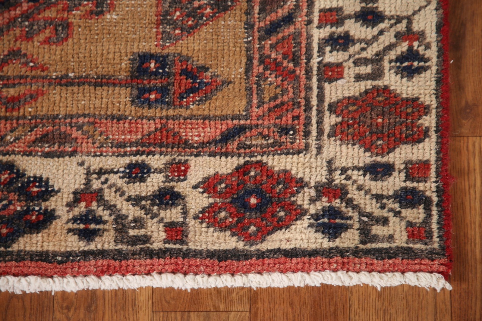 Antique Distressed Ardebil Persian Runner Rug 3x10 - 5