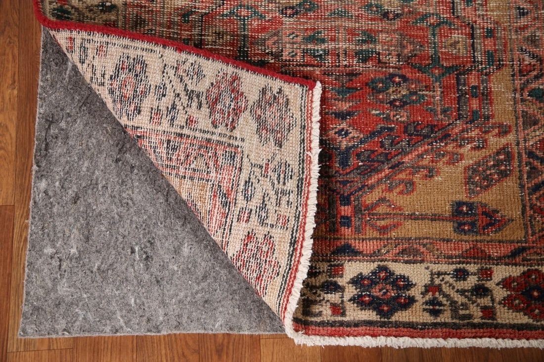 Antique Distressed Ardebil Persian Runner Rug 3x10 - 6