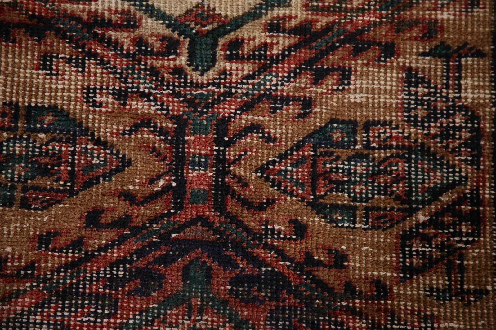 Antique Distressed Ardebil Persian Runner Rug 3x10 - 7
