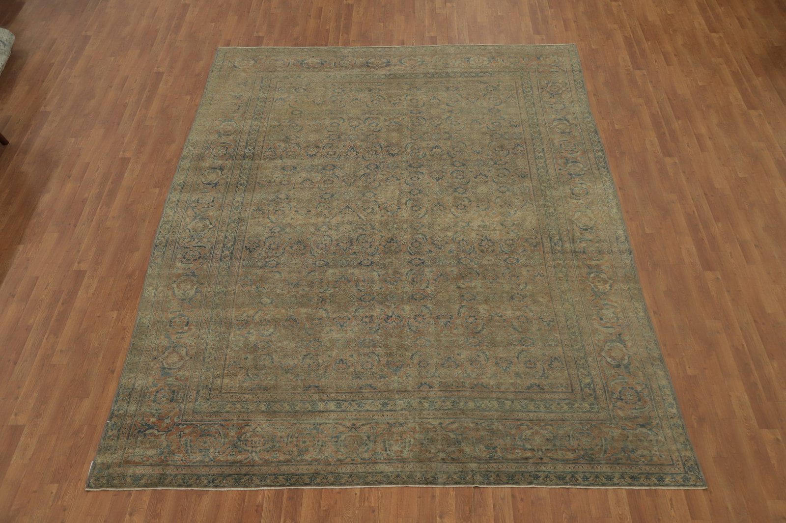 Pre-1900 Antique Vegetable Dye Senneh Persian Area Rug 9x12 - 2