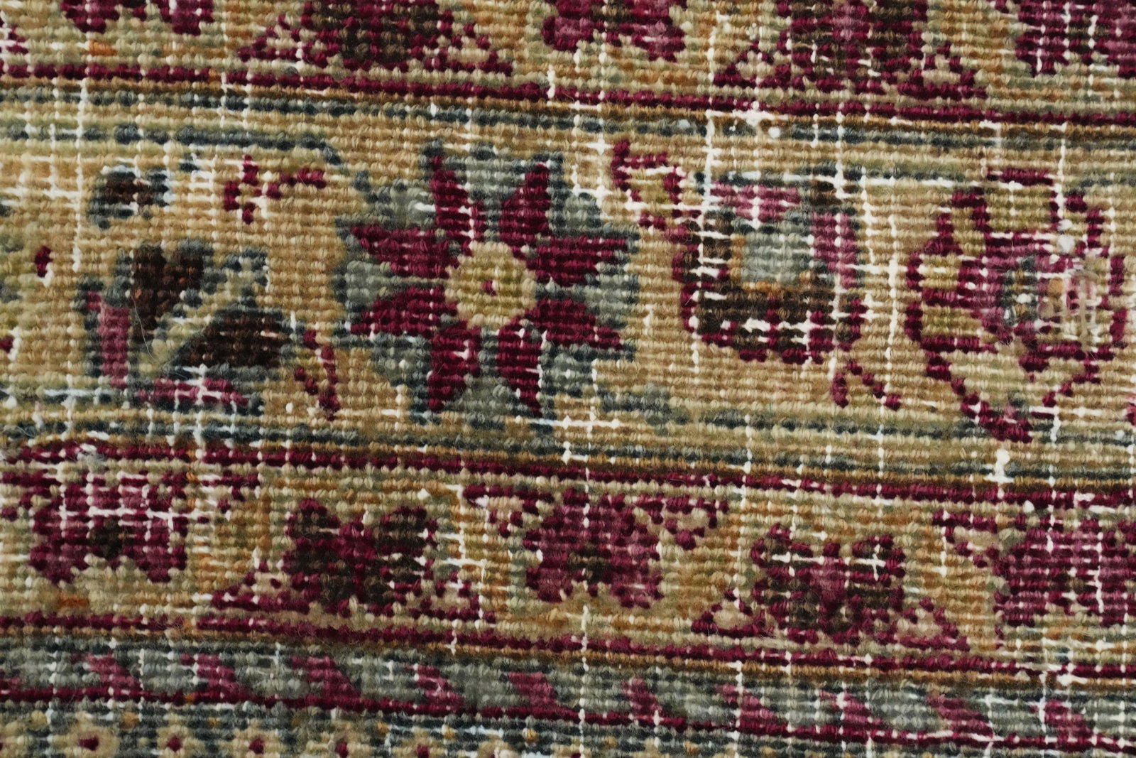 Antique Vegetable Dye Mashad Persian Area Rug 10x13 - 7