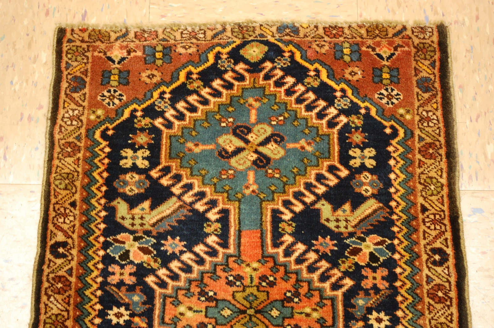 6'9'' x 10'4'' Handmade Vintage Wool Rug - 18608 - 3