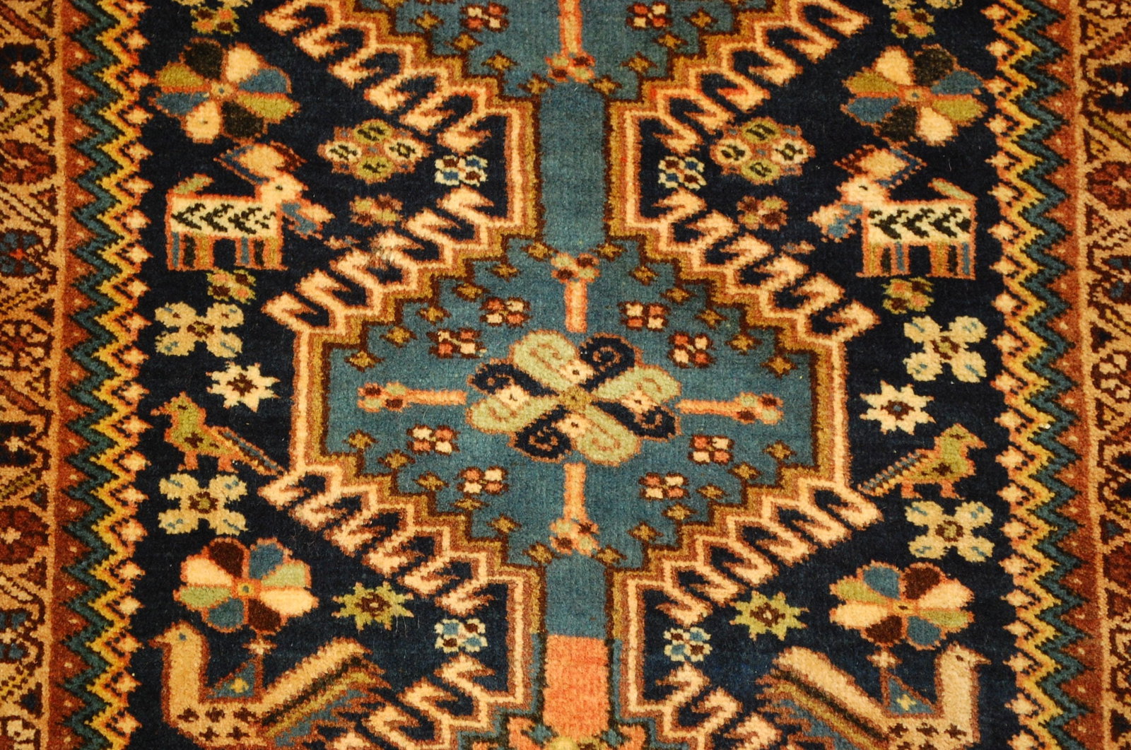 6'9'' x 10'4'' Handmade Vintage Wool Rug - 18608 - 5