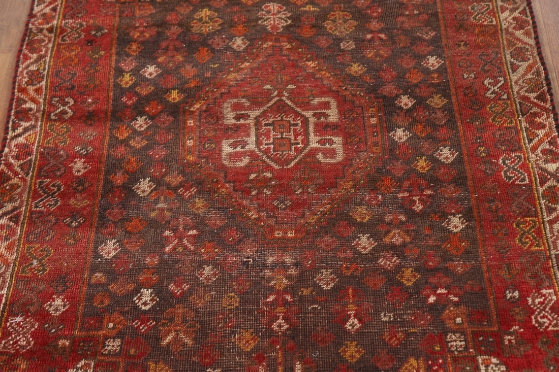 Antique Vegetable Dye Shiraz Persian Rug 3x5 - 3