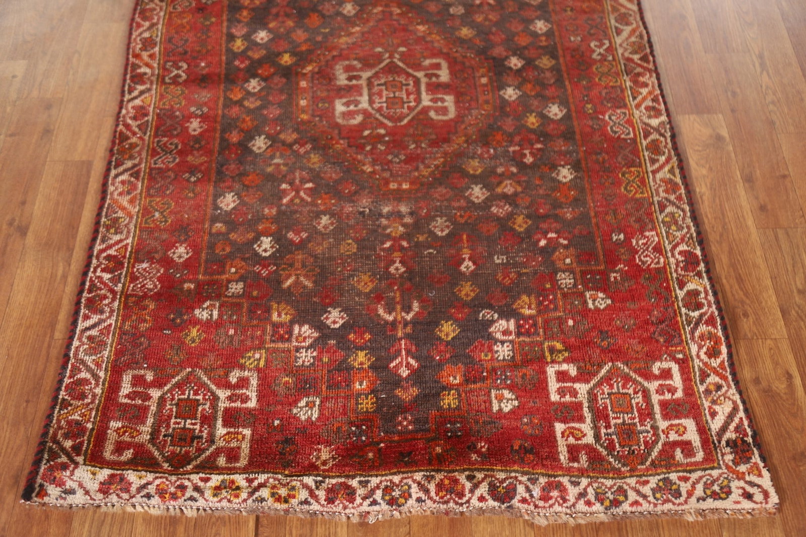 Antique Vegetable Dye Shiraz Persian Rug 3x5 - 4
