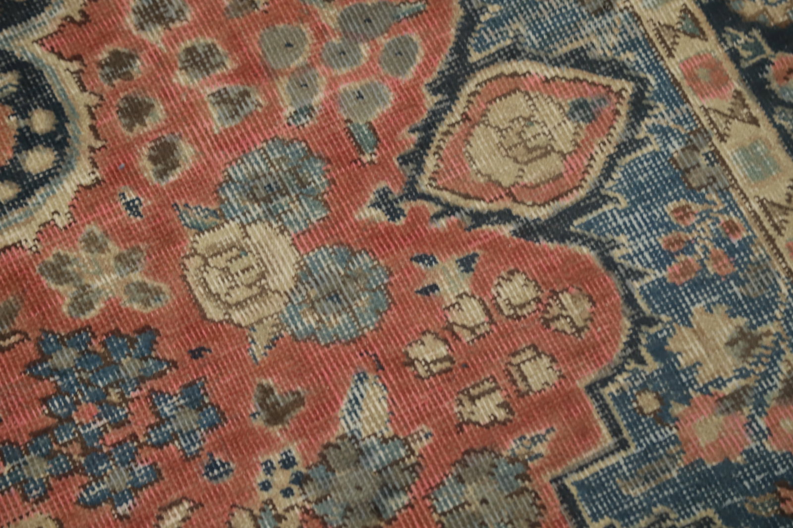 Antique Wool Floral Tabriz Persian Rug 4x6 - 7