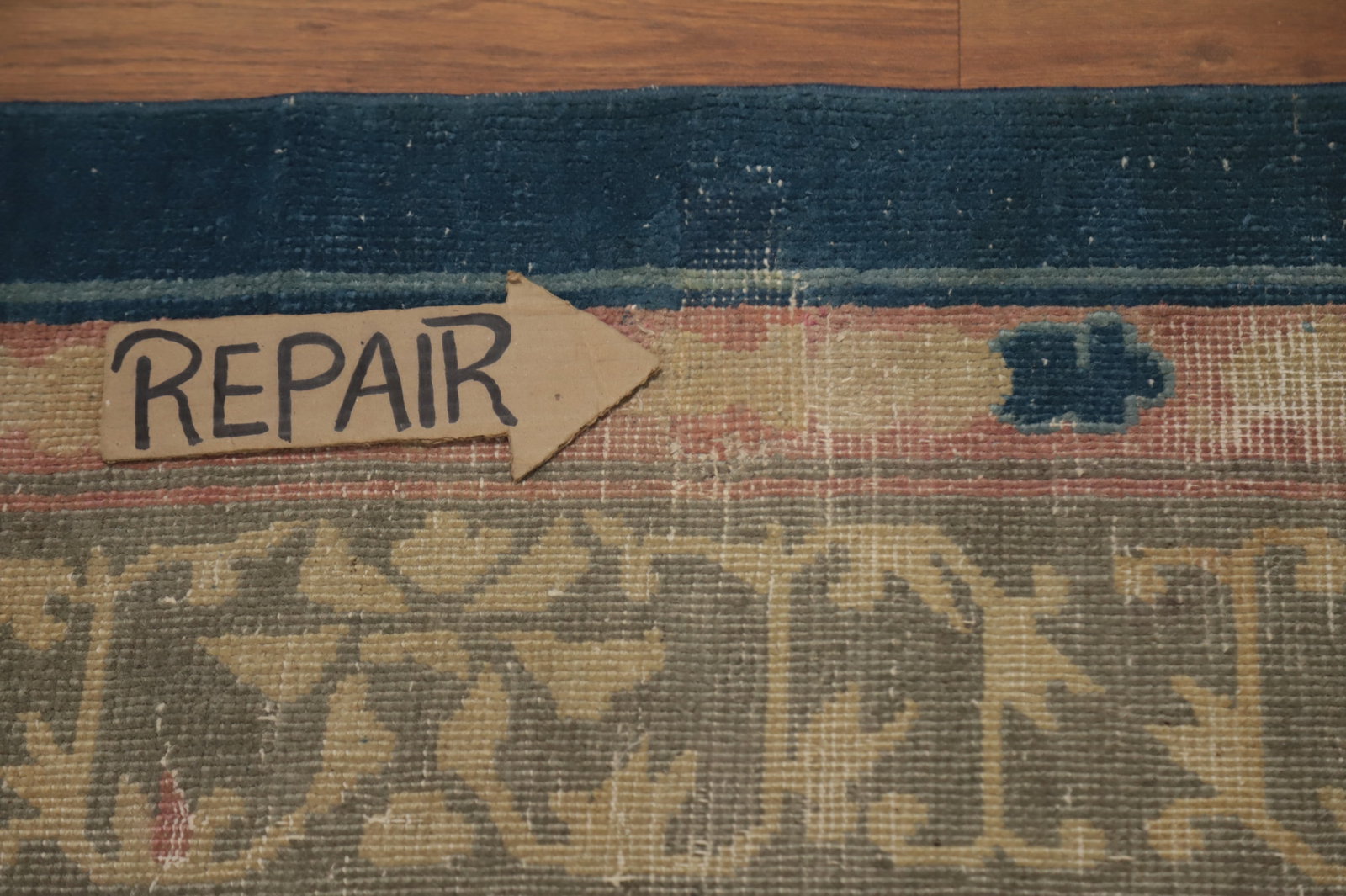 Pre-1900 Antique Vegetable Dye Art Deco Chinese Area Rug 9x10 - 13