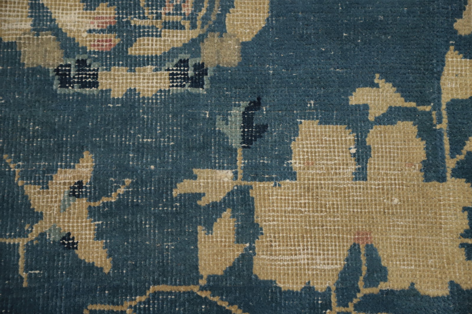 Pre-1900 Antique Vegetable Dye Art Deco Chinese Area Rug 9x10 - 8
