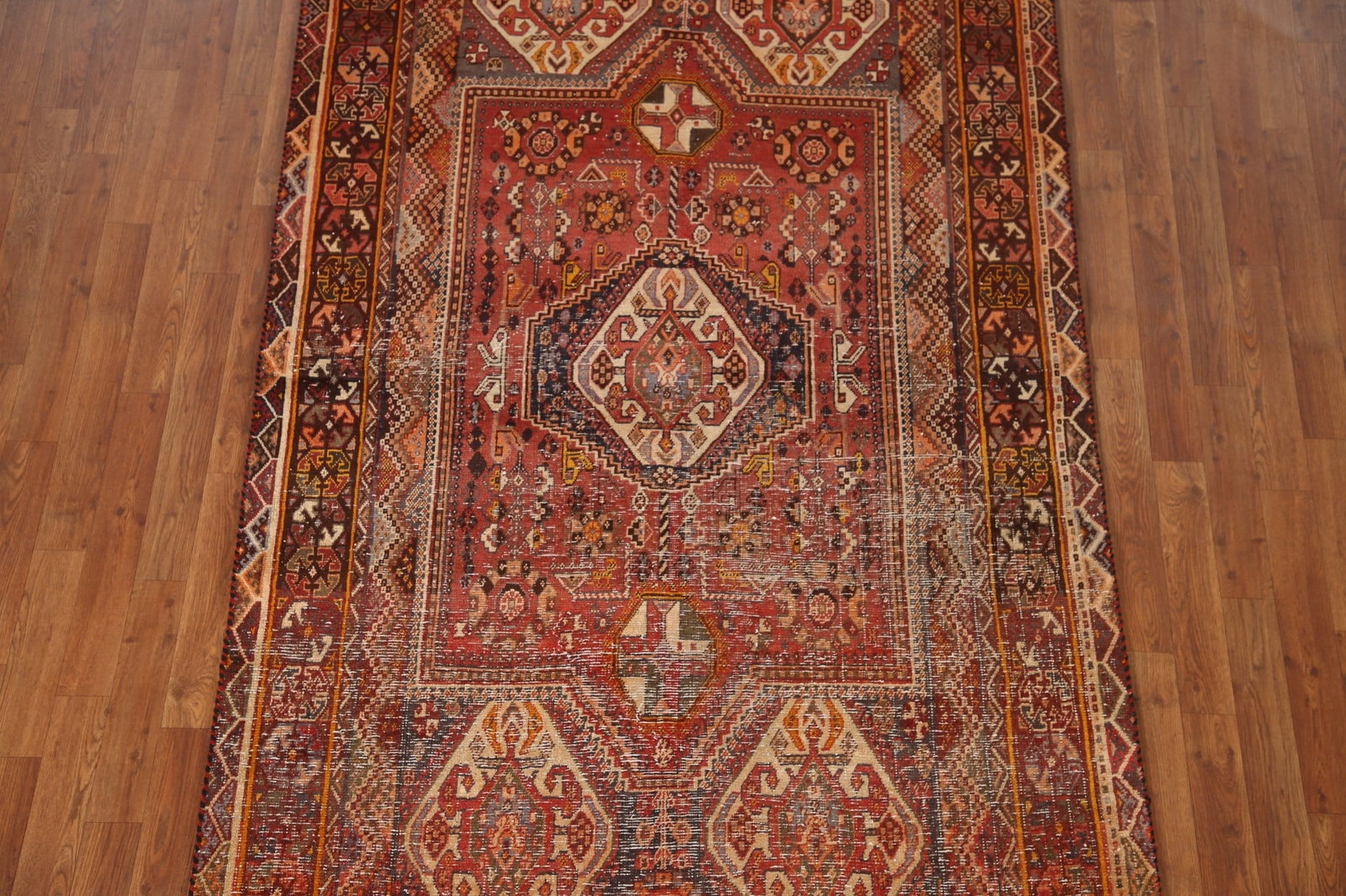 Antique Shiraz Persian Area Rug 5x8 - 2