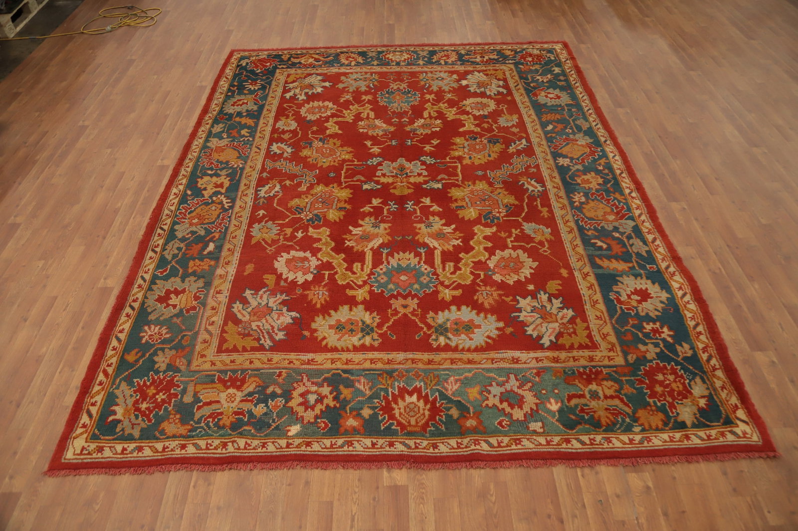 Pre-1900 Antique Vegetable Dye Oushak Persian Area Rug 9x11 - 2
