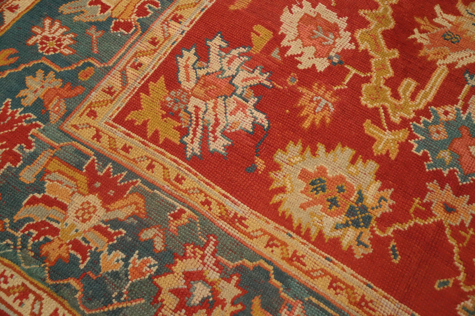 Pre-1900 Antique Vegetable Dye Oushak Persian Area Rug 9x11 - 4