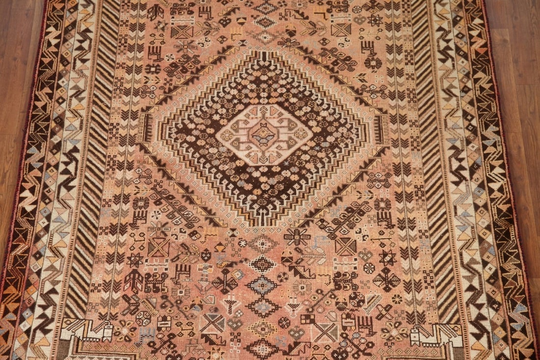 Antique Shiraz Persian Area Rug 6x9 - 2
