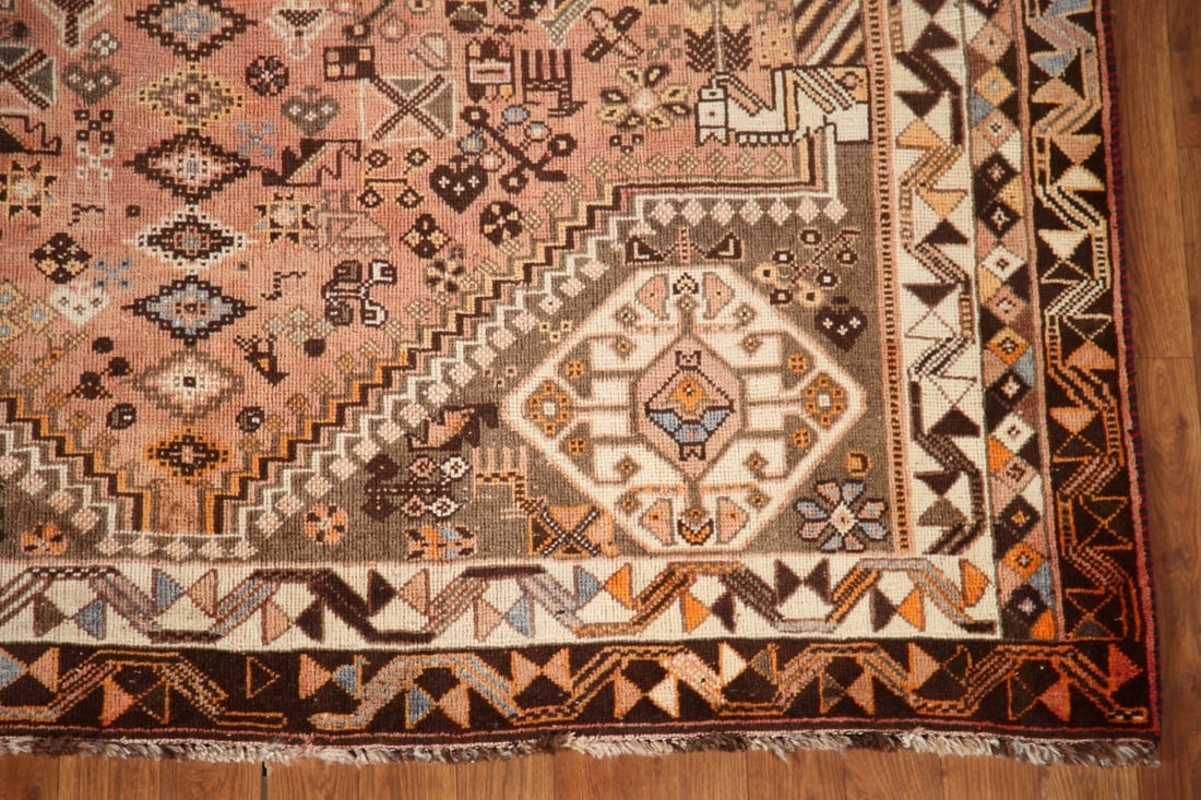 Antique Shiraz Persian Area Rug 6x9 - 5