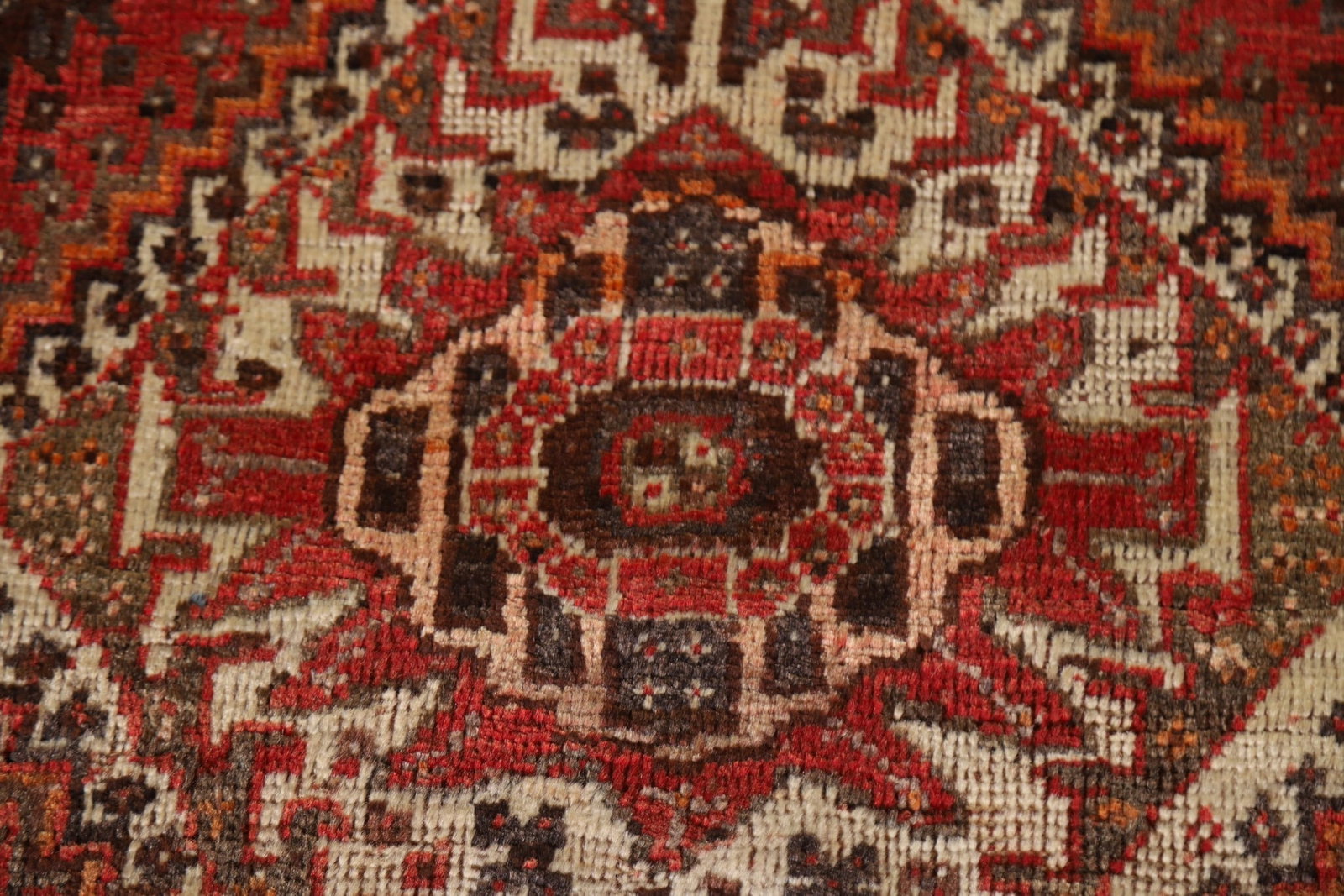 Antique Qashqai Persian Area Rug 6x10 - 7