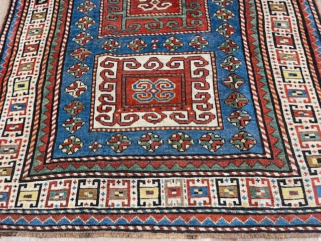 Dated Antique Karachof Kazak Caucasian Rug-5141 - 2