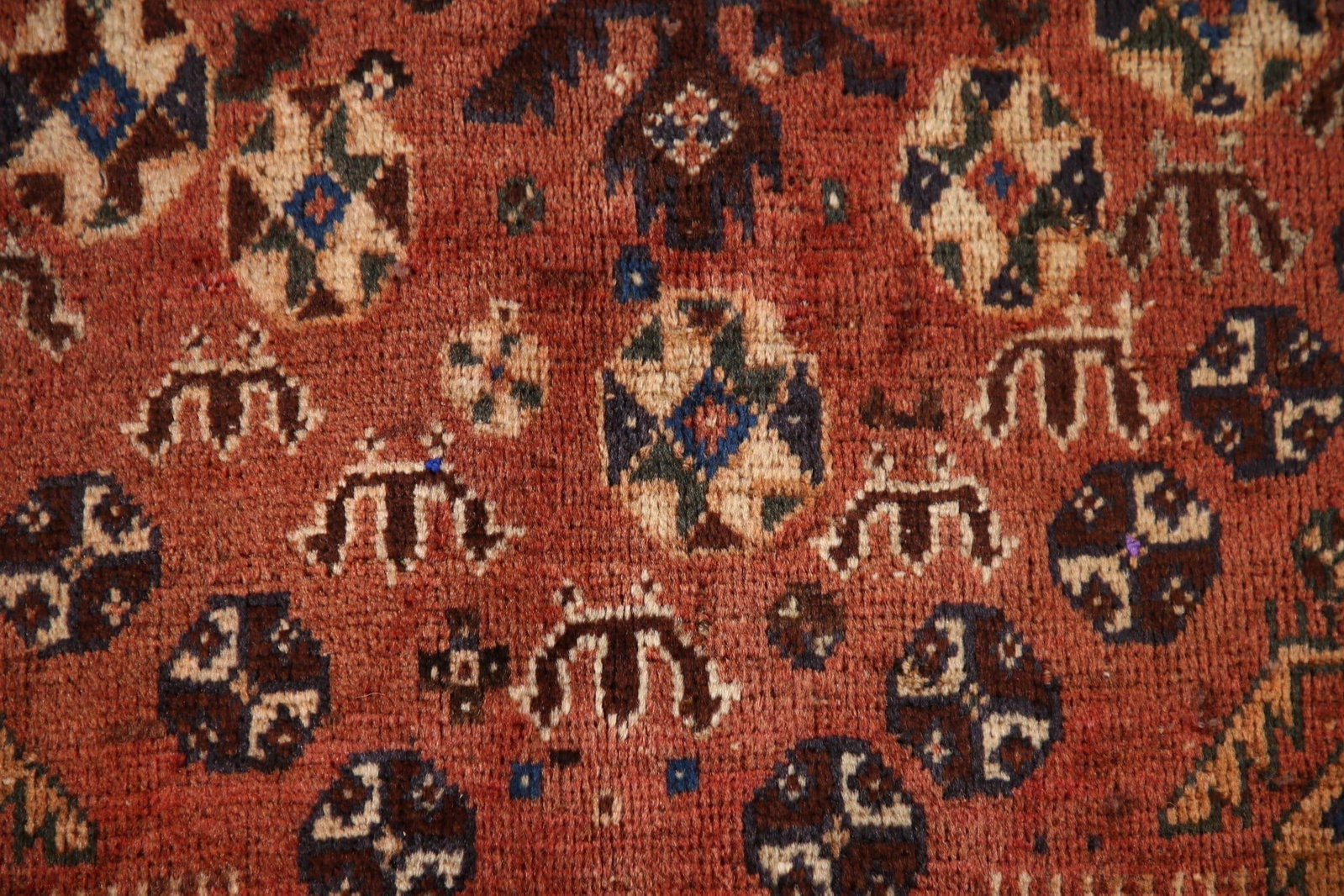 Antique Vegetable Dye Shiraz Persian Area Rug 5x8 - 7