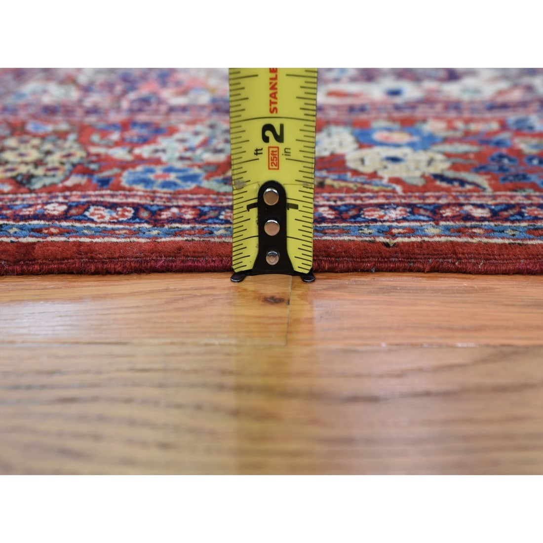 Beige One From A Pair Antique Persian Kashan Clean And Soft Rug - 6