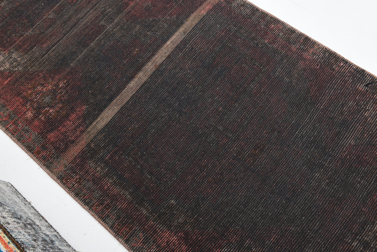 3'5'' x 10'8'' Handmade Vintage Wool Rug - 23012 - 7