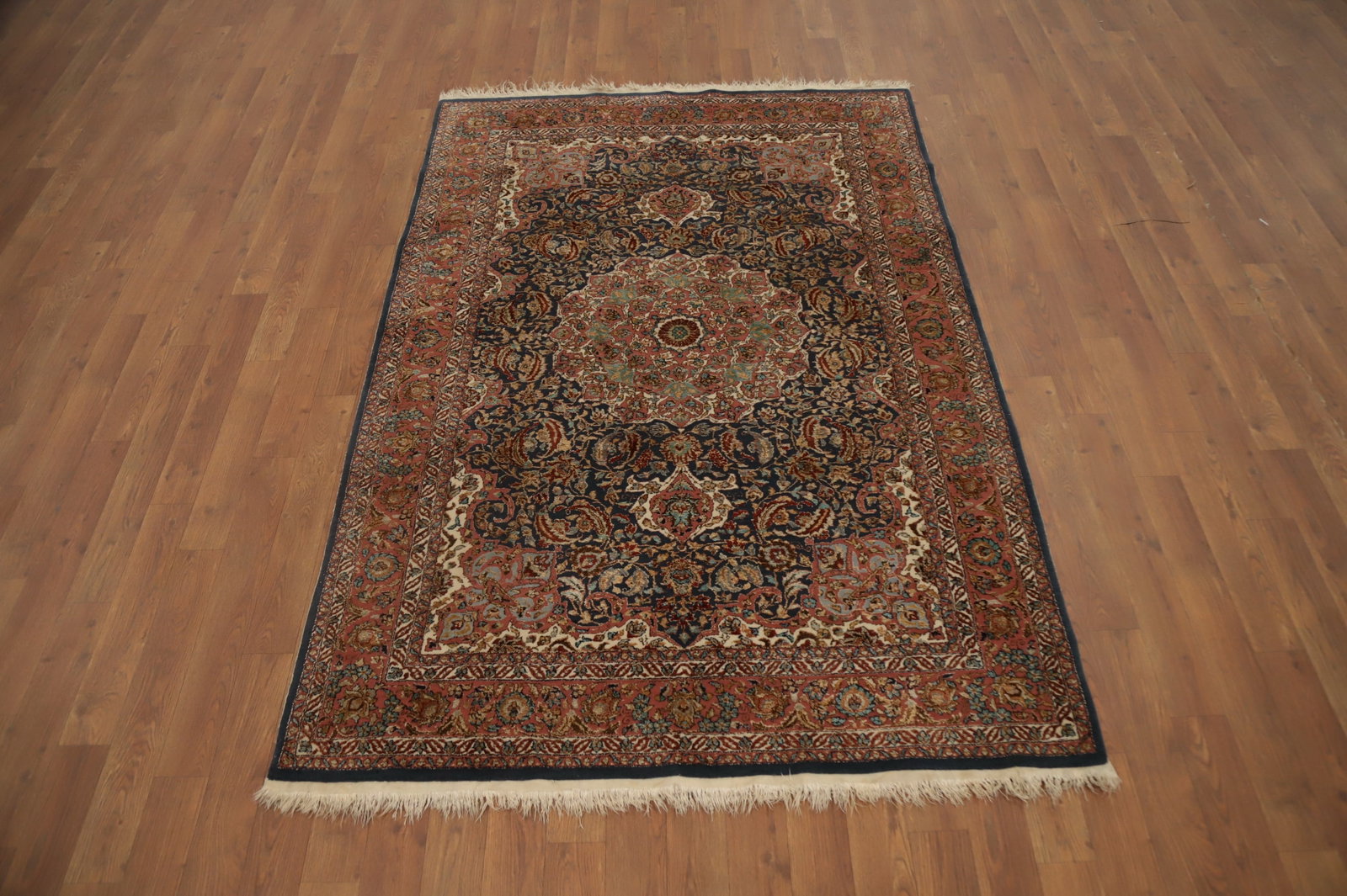 100% Silk Antique Hereke Turkish Rug 4x6 - 2