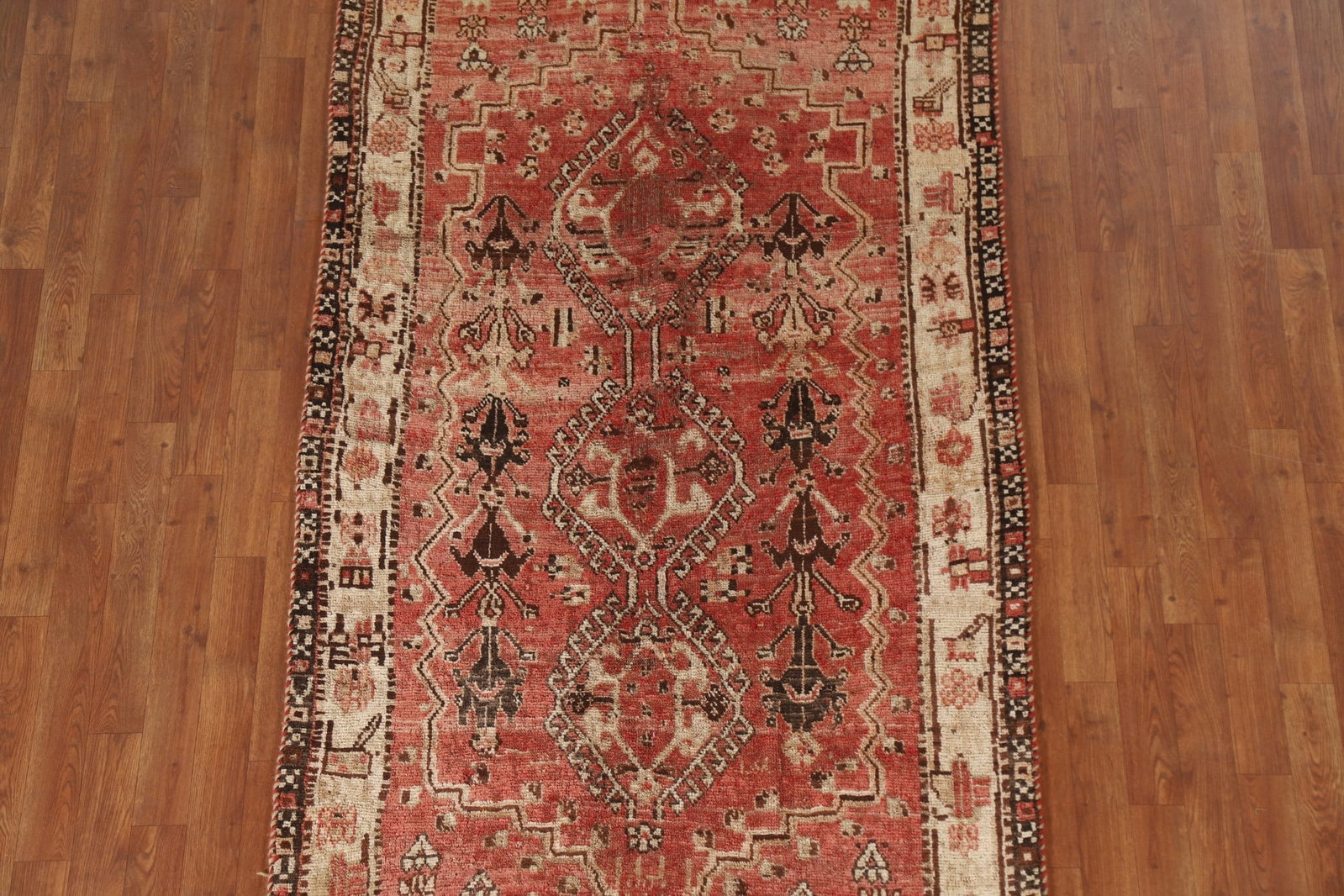 Antique Qashqai Persian Rug 4x7 - 2