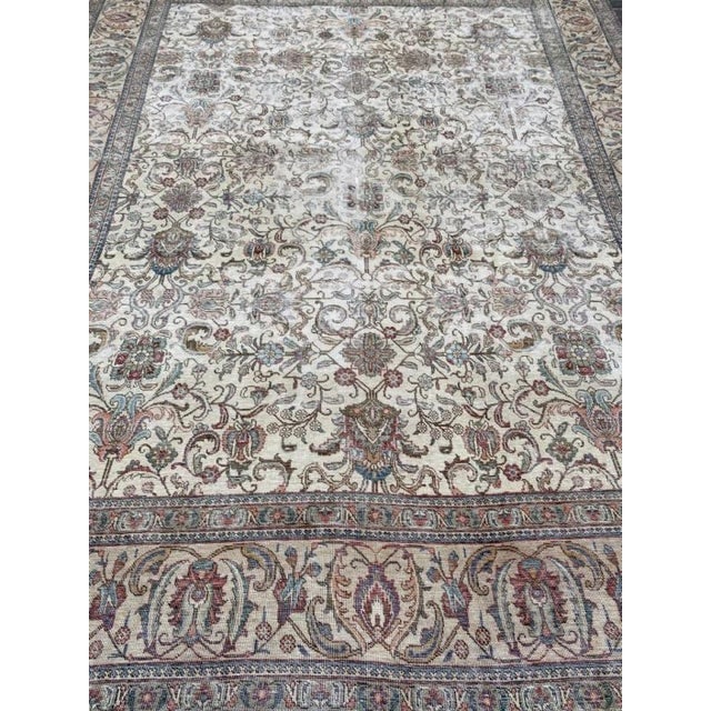 Vintage Tabriz decorative carpet - 2