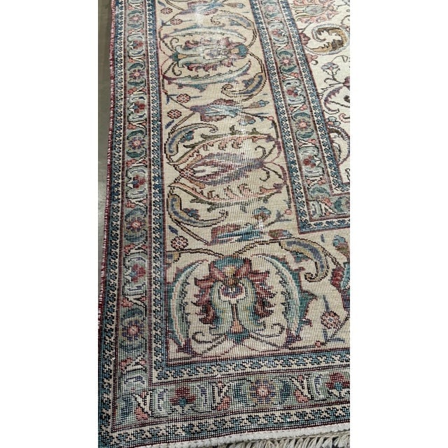 Vintage Tabriz decorative carpet - 7