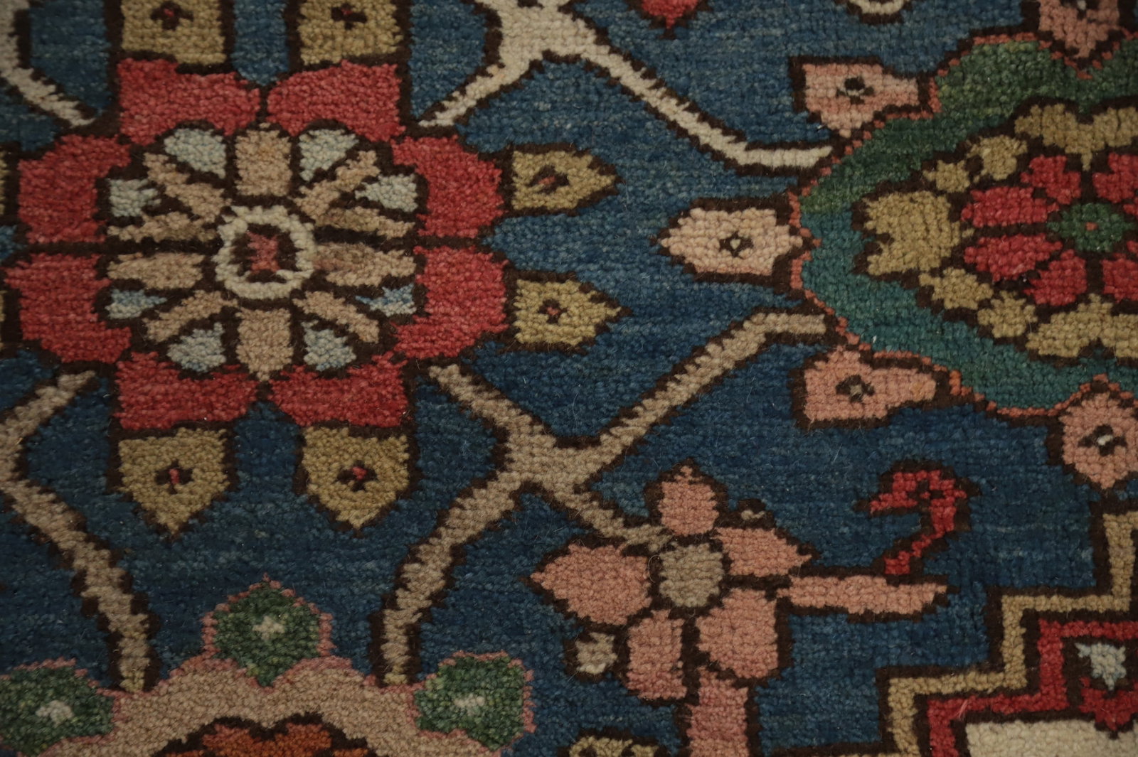 Antique Vegetable Dye Heriz Serapi Persian Area Rug 10x12 - 7