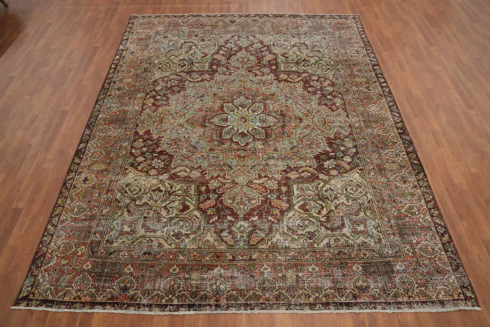 Antique Wool Bakhtiari Persian Area Rug 9x11 - 2
