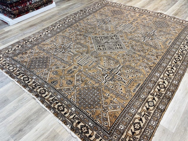 Antique Persian Natural Wool Bakhtiari-5159 - 6