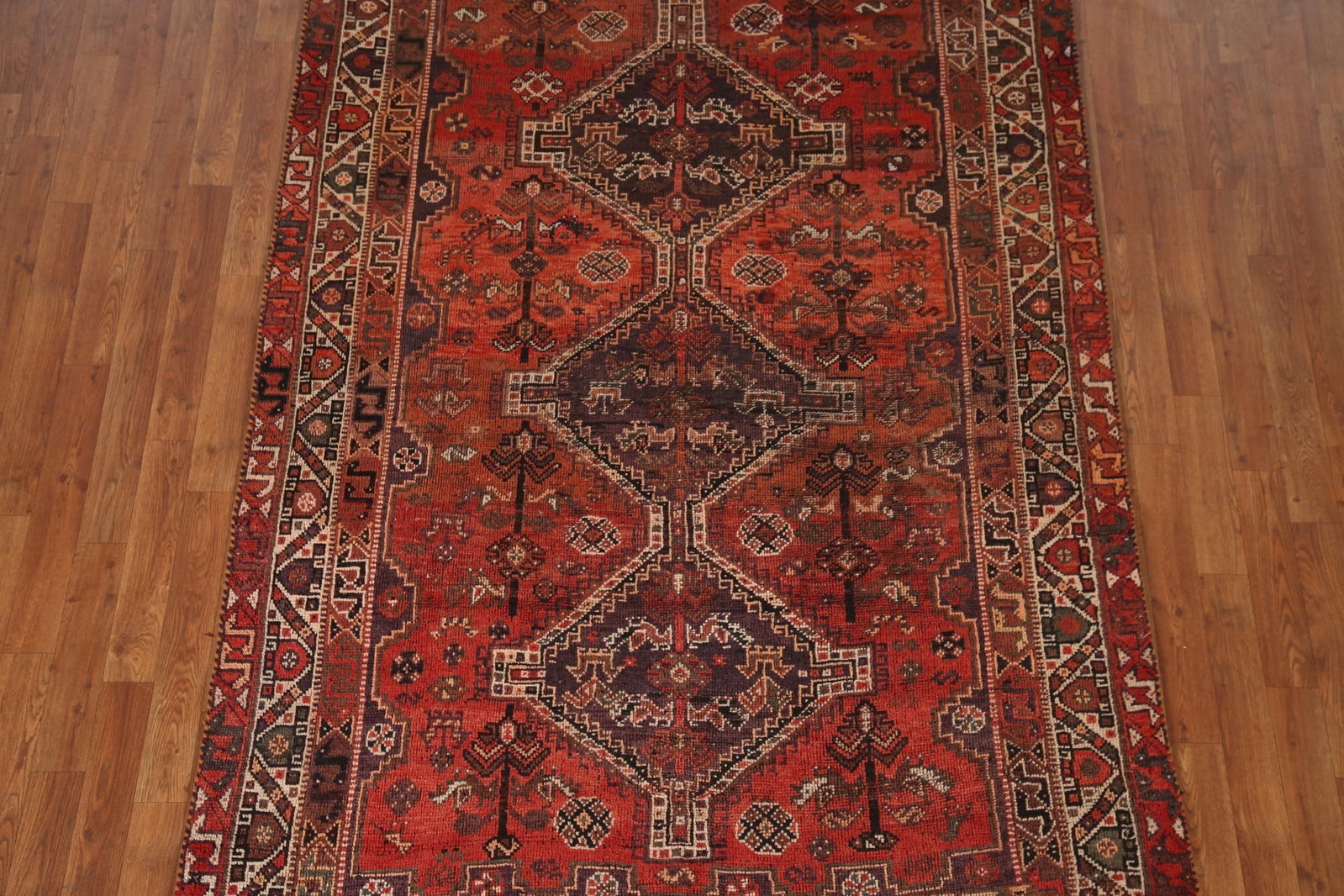 Antique Qashqai Persian Area Rug 5x8 - 2