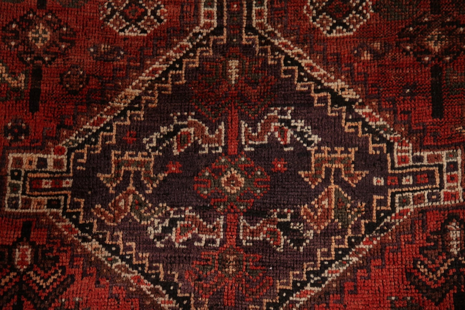 Antique Qashqai Persian Area Rug 5x8 - 7