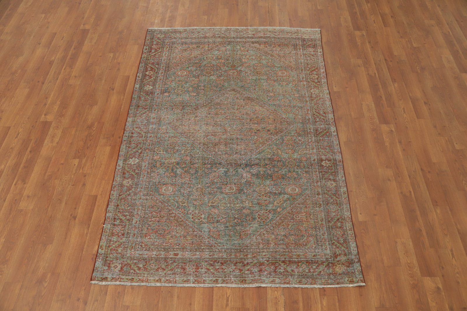 Antique Vegetable Dye Mahal Persian Rug 4x7 - 2