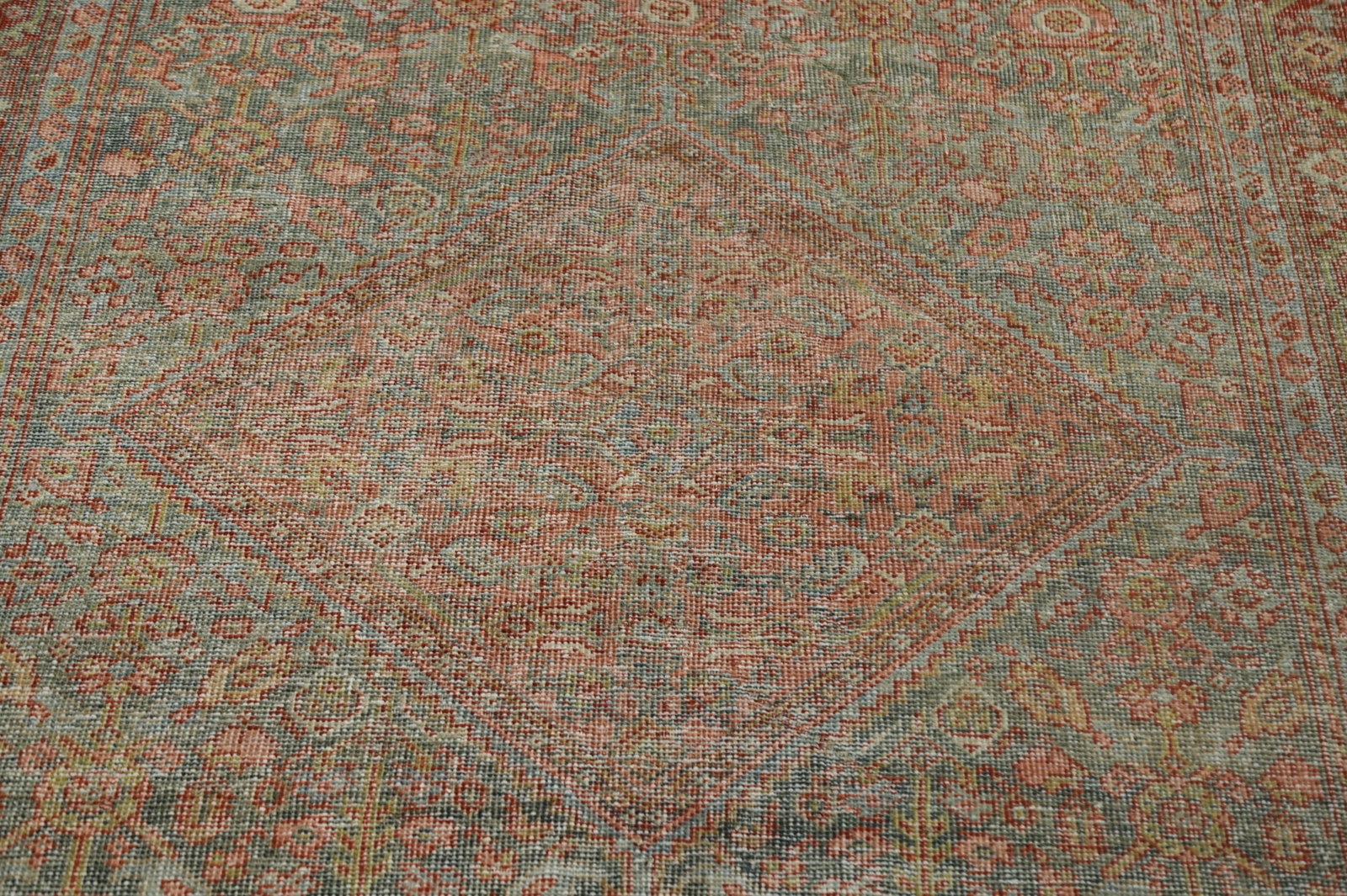 Antique Vegetable Dye Mahal Persian Rug 4x7 - 3