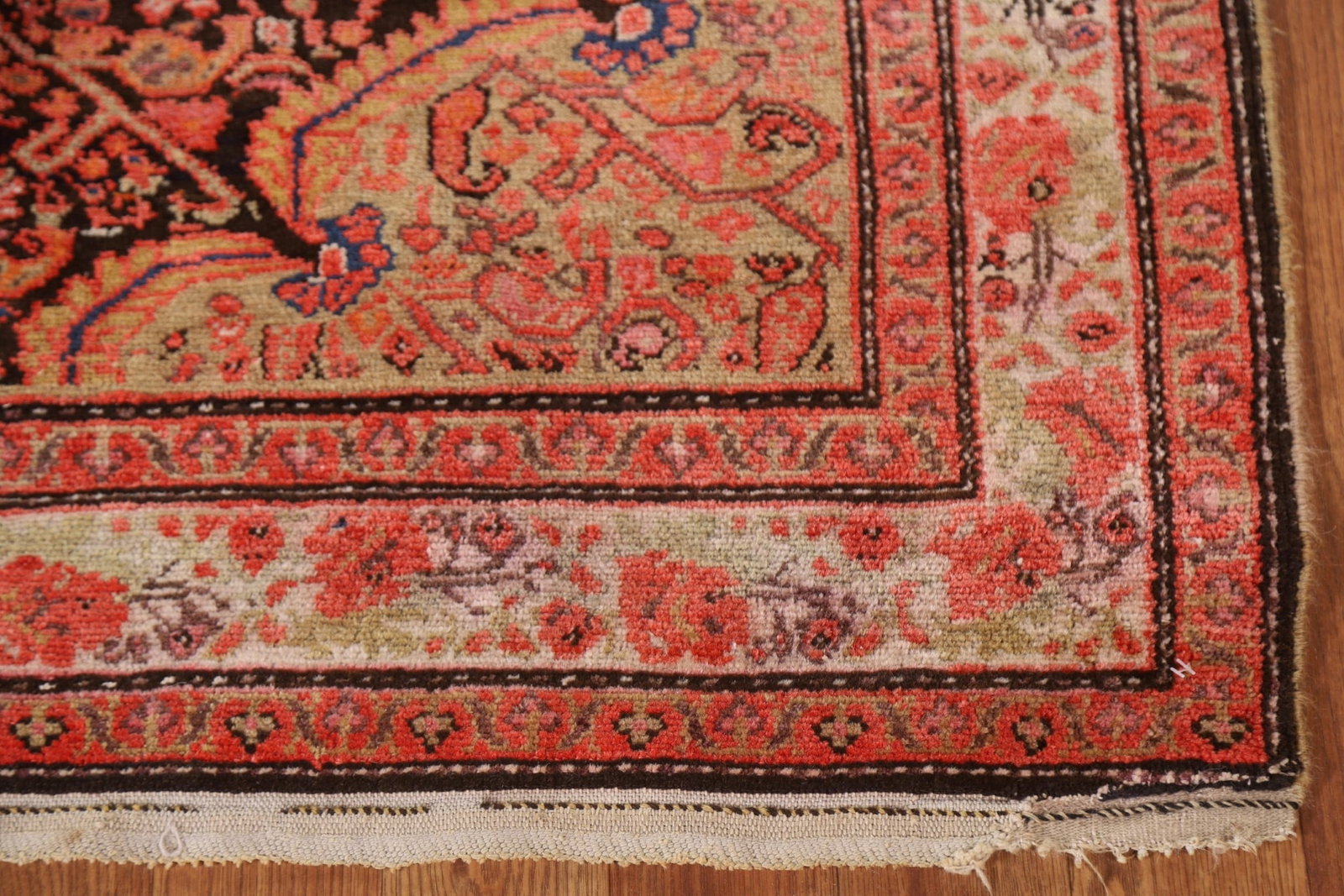 Pre-1900 Antique Vegetable Dye Senneh Persian Rug 4x7 - 5