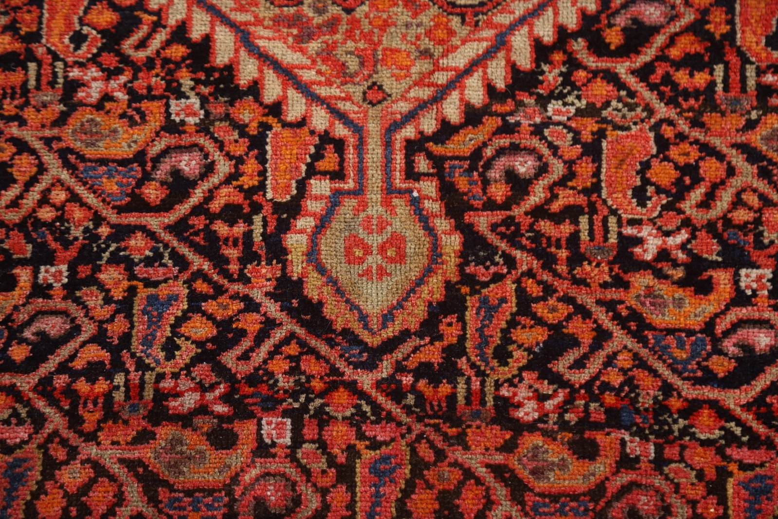 Pre-1900 Antique Vegetable Dye Senneh Persian Rug 4x7 - 7