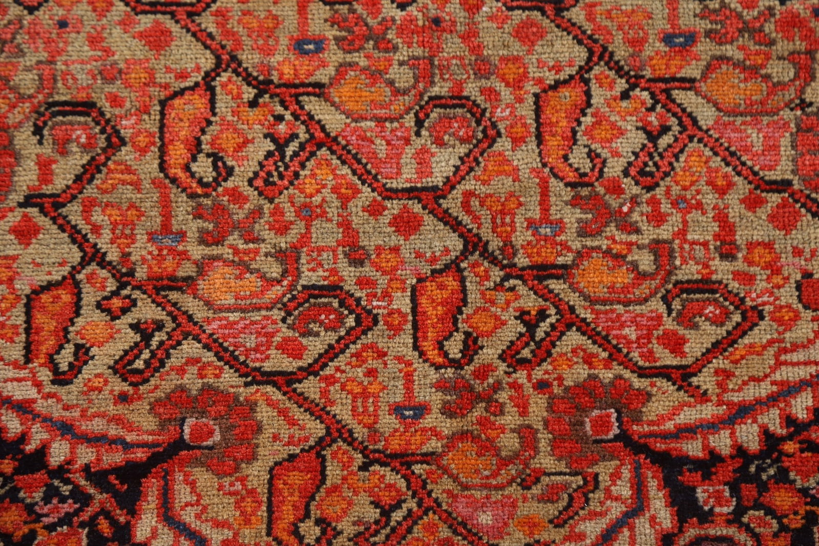 Pre-1900 Antique Vegetable Dye Senneh Persian Rug 4x7 - 8