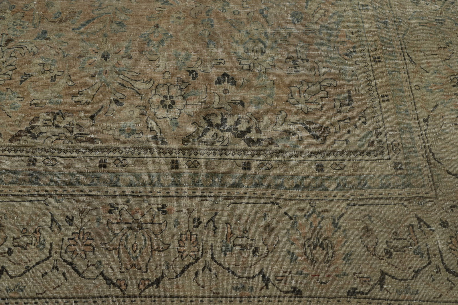 Antique Wool Kashan Persian Area Rug 8x12 - 4
