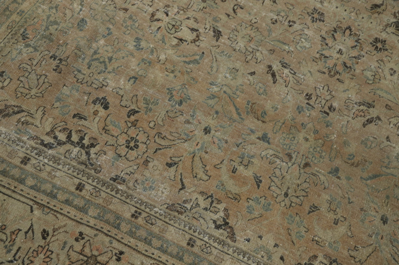 Antique Wool Kashan Persian Area Rug 8x12 - 5